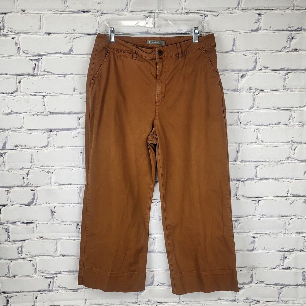 Garnet Hill Cropped Jeans Womens 12 Organic Cotton normcore corpcore office